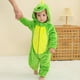 thumbnail image 2 of Disfraz de bebé Dream Cosplay con diseño de dinosaurio, mono de franela, 2 of 6