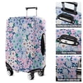 thumbnail image 5 of Blue and Pink Pioneer Flower Pattern Luggage Cover Fashion Suitcase Cover Baggage Covers Fit 25-28 Inch Luggage (Go Travel), 5 of 5