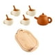 thumbnail image 2 of Juego de rol de té de la tarde, juego de rol, cocina, cocina, té para niños en edad preescolar 3, 4, con bandeja, 2 of 9