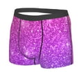 thumbnail image 2 of Kll Pink Purple Glitter Men'S Cotton Boxer Briefs Underwear-Medium, 2 of 9