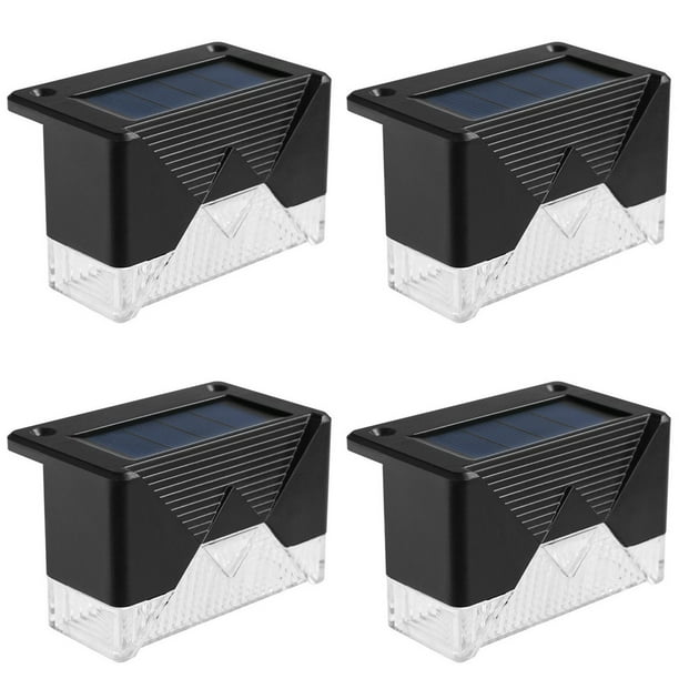 Toystoory Paquete de 4 luces solares para pasarela, lámpara de paisaje de calle, herramienta de iluminación recargable para exteriores, jardín, Patio, Iluminación y accesorios Luz blanca Toystoory HA065119-01