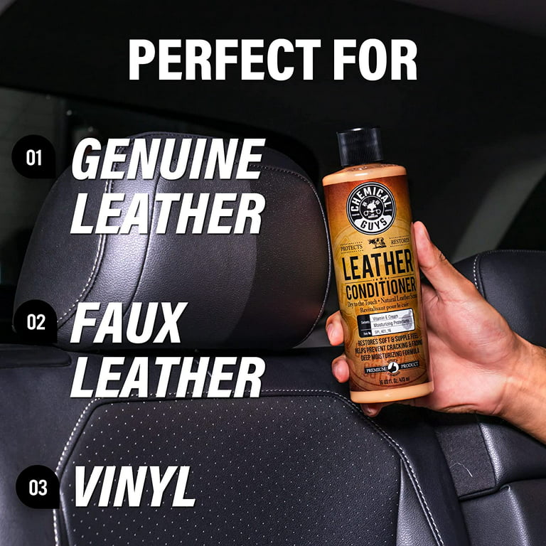 Chemical Guys LEATHER CONDITIONER NATURAL LEATHER SCENT PROTECTS