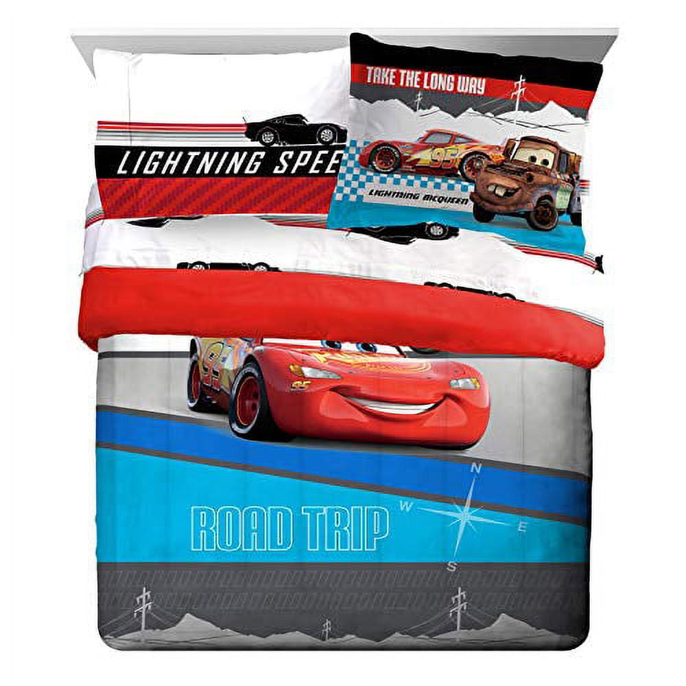 Disney Pixar Cars Racing Machine 7 Piece Queen Bed Set - Kid's Bedding