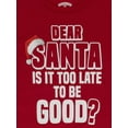 thumbnail image 2 of Holiday Time Boys Christmas "Too Late Too Be Good?" Long Sleeve Tee, Sizes 4-18 & Husky, 2 of 3
