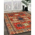 thumbnail image 3 of Ahgly Company Machine Washable Indoor Square Traditional Peru Brown Area Rugs, 3' Square, 3 of 7
