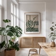 thumbnail image 6 of Paper Cut Green Leaves No.2 - Mixed Media Botanical Minimalist Tropical Nature Abstract Floral Modern Art Oak Framed Wall Art Print 6 x 8 inches, 6 of 71