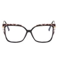 thumbnail image 2 of Gafas bloqueadoras de luz azul Shiratori rectangulares UV400 carey, 2 of 7