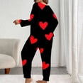 thumbnail image 4 of talentlend Plus Size Pajama for Womens Sets 2 Pieces Long Sleeve and Pants Pajamas Lounge Sleepwear Valentine's Day Pjs XL-5XL, 4 of 6