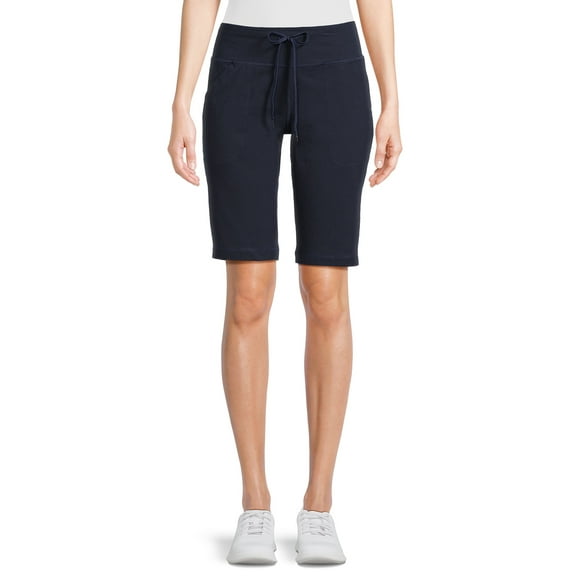 Athletic Works Women's Dri More Active Bermuda Shorts, Sizes S-XXL