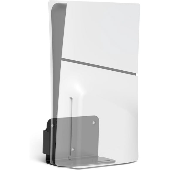 HAHADAXA Bangcheer Aluminum Wall Mount for Playstation 5 Slim Digital Edition and Disc Edition Wall Mount Bracket for PS5-Slim Space Saving PS5 Slim Shelf Mount (Black)