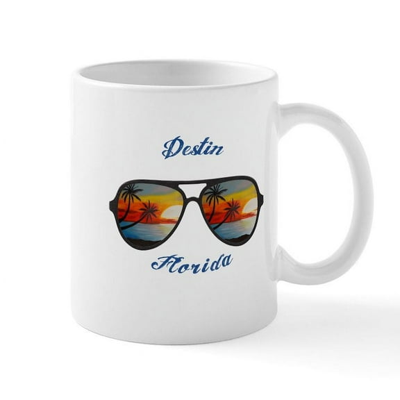 CafePress - Florida Destin Mugs - 11 oz Ceramic Mug - Novelty Coffee Tea Cup