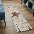 thumbnail image 4 of Texas Star Vintage Kitchen Runner Rug 2x6 Washable Runners for Hallway Non Slip Retro Brown Berry Wooden Large Area Rug Indoor Floor Carpet for Bathroom Laundry Entryway Bedroom Living Room, 4 of 8