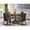 Mahogany, variant on East West Furniture 5 Piece Hartland Kitchen Dining Table Set - Mahogany