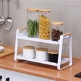 thumbnail image 4 of Organizador de Armario con Cajones,Organizador de Cocina Compacto y Multifuncional,Estante para con de Madera,Estante de Almacenamiento de Cocina de Metal, 4 of 5