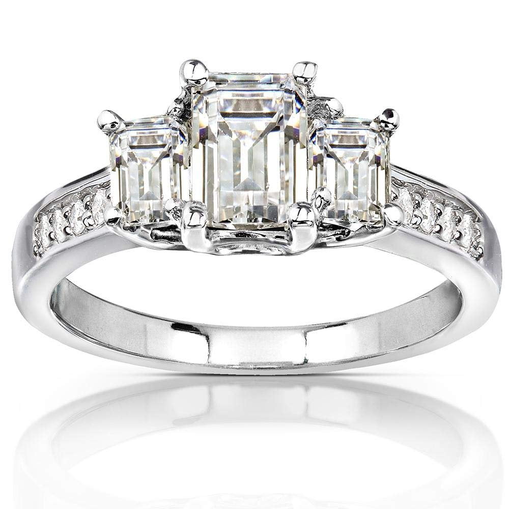 Kobelli Diamond Wedding Ring Set 1 3/5 carats in 14K Gold ctw 