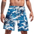 thumbnail image 1 of Men's Summer Casual Swim Trunks American Flag Beach Shorts, 1 of 4