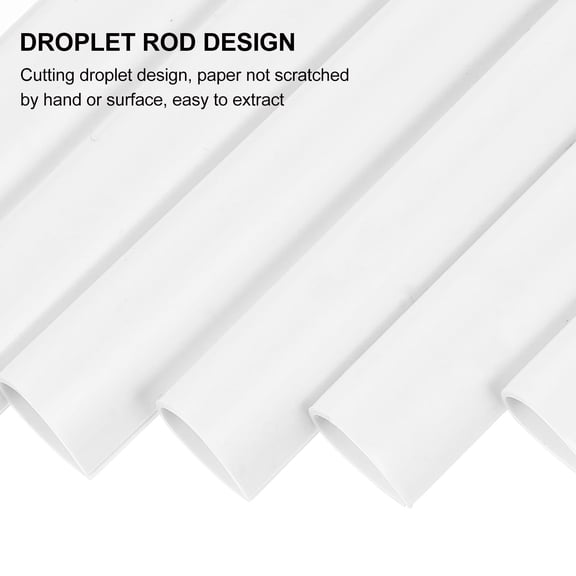 Homoyoyo 10-Pack White Plastic Slide Binding Bars for Reports, Presentations, Documents, and File Organization