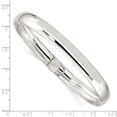 thumbnail image 2 of Sterling Silver 8mm Polished Flexible Bangle Bracelet - 5.5 Grams, 2 of 2