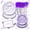 Purple, variant on 168Pcs Purple Bow Birthday Party Supplies Party Packs , Coquette Birthday Decorations Include Include Plates, Napkins, Cups, Cutlery, For Purple Bow Girls Theme Party Supplies Tableware Set| Serves 2