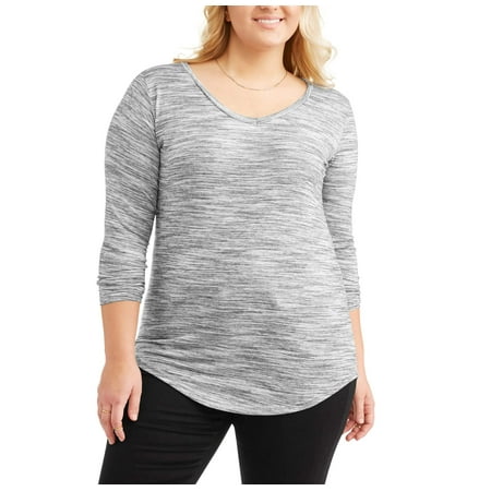 Poof Junior Plus OPP Exposed Back Zip Shirtail Tee