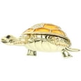 thumbnail image 3 of Shisuyan Handcrafted Jewelry Box Metal Turtle Shape Jewelry Box Animal Decorative Box Vanity Trinket Box Zinc Alloy Trinket Case Decor, 3 of 9
