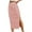 Pink, variant on Loopsun Womens Summer Skirts, Skirts for Women, Fashion Women's Solid Slit Pleated Dress Skirt Pink S