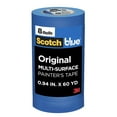 thumbnail image 1 of Cinta adhesiva de pintor, color azul escocés, 0,94 cm x 55 m, 8 rollos, color azul, 1 of 9