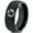 Black Dome Tungsten, variant on Tungsten Bird Flying Wings Aves Chordata Band Ring 8mm Men Women Comfort Fit Black Dome Polished