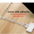 thumbnail image 3 of 5/20PCS Cable Organizer Clips Cable Management Desktop & Workstation Wire Manager Cord Holder USB Charging Data Line Winder White-20PCS, 3 of 5