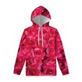 thumbnail image 3 of Sudadera con capucha con estampado 3D de flores de rosas coloridas para hombre y mujer, jersey con estampado floral de Harajuku, ropa de calle para primavera y otoño, 3 of 5