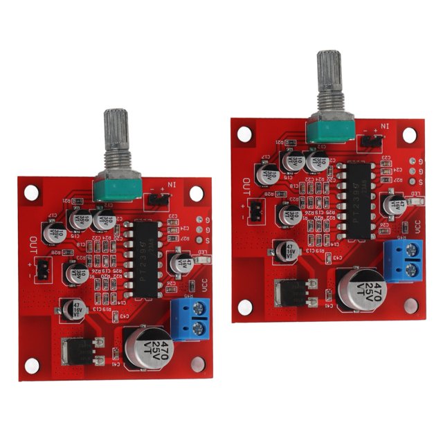 Uadme Placa De Reverberación De Micrófono De 2 Piezas Sin Función De Amplificador De Preamplificador Módulo De Placa De Reverberación DC6‑15V Para Altavoces De Teatro
