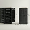 thumbnail image 3 of HOMCOM Armoire de Garde-Manger de Cuisine avec Tablettes Ajustables Armoire de Rangement Noir, 3 of 10