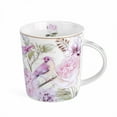 thumbnail image 4 of STP GOODS Birds in Rose Garden Bone China Mug in Gift Box 10.14 fl oz (300 ml) Floral Mug Coffee and Tea Mug for Latte Cocoa Chocolate Porcelain Mug, White and Pink, 4 of 10