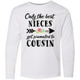 thumbnail image 3 of Inktastic Only the Best Nieces Get Promoted to Cousin Long Sleeve Youth T-Shirt, 3 of 5