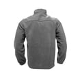 thumbnail image 5 of WTOBBY Men's Stand Collar Plush Jacket, Solid Color Zippered Outdoor Coat, Casual Sports Style Cold Weather Wear with Soft Interior lining,Dark Gray 2XL, 5 of 5