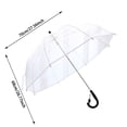 thumbnail image 3 of Zmoon Parapluie Transparent pour Enfants Parapluie à 8 Nervures, 3 of 5