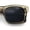 Green Slate - Black, variant on SA106 Polarized Mod Geometric Sunglasses Flat Top Square Wide Frame UV400 / Green Slate Frame - Black Lens