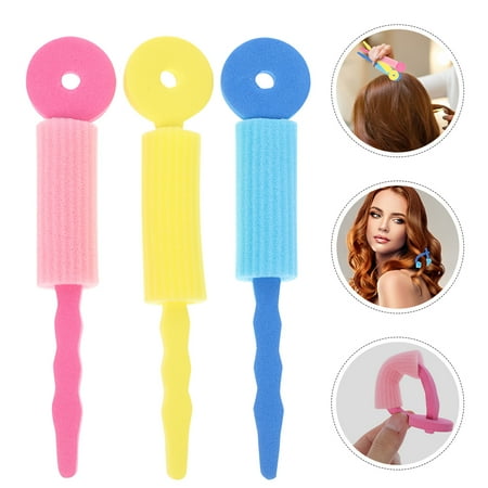 OUNONA 30Pcs Soft Sponge Hair Rollers for Medium Hair Easy No Heat Curlers for Home Use