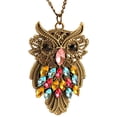 thumbnail image 1 of Collier Femme Strass Hibou Mode Pendentif Collier Clavicule Collier, 1 of 7