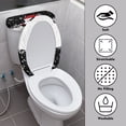 thumbnail image 3 of HELLHERO Snowflake Toilet Top Cover & 2-Piece Bathroom Toilet Lid Cover Set & Fits All Toilet Shapes for Bathroom Supplies, Merry Chrismas, 3 of 5