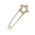 thumbnail image 1 of Shining Rhinestone Brooch Pin Simple Design Party Banquet Clothes Badge Clip Pin Sweater Shirt Decor BC18Y1009-5, 1 of 9