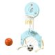 thumbnail image 5 of Juego de aro de baloncesto para niños con fútbol, ​​juguete interior y exterior, actividad de altura ajustable, juguete deportivo para niños, regalo d Lazo azul, 5 of 9