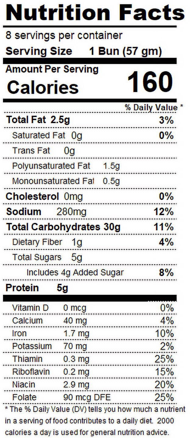S.Rosen's Mary Ann Sesame Seed Hamburger Buns, 8 Count, 16 oz.