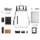 thumbnail image 4 of Disketp White Mochila Ligera e Impermeable, Mochila de Día Resistente para Viajes, Senderismo y Uso Diario para Hombre y Mujer, 4 of 7