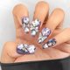 thumbnail image 2 of Uñas postizas de lujo hechas a mano con diamantes de imitación morados, uñas postizas de cristal 3D, acrílicas para mujeres y niñas (M), 2 of 4