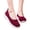Red, variant on YOUYEDIAN Loafers for Women Versatile Slip On Mesh Breathable Casual Sport Flats Fashion Soft Comfortable Walking Shoes