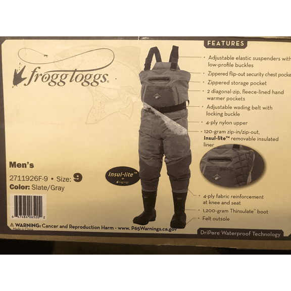 Frogg Toggs SteelHeader Wader Size 9 new
