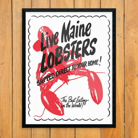 Live Maine Lobsters 11 x 14 Print