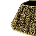 thumbnail image 3 of Northlight 26" Gold Sequins Hexagonal Christmas Tree Collar, 3 of 6