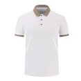 thumbnail image 2 of pstuiky camisetas de hombre, Blusa/camiseta informal de verano para hombre, de color liso, con cuello vuelto camisas casuales para hombre xxxxl, 2 of 5